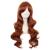 MapofBeauty 28 inch/70 cm Side Parting Bangs Charming Women Long Curly Full Hair Wavy Wig (Ginger Orange)