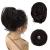 BARSDAR HAARDIAD HAIR Extensions Hair-Knoten-Horchwanz-extension straight synthetic hair part short ponytail roll hair jewelry just scrunchy for women 4# darker brown 20cm 4# darker brown