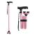 BigAlex Folding Walking Cane Pivoting Quad Base Adjustable Walking Stick with Carrying Bag for Man/Woman pink(30"-35")