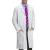 VOGRYE Professional Lab Coat for Men Women Long Sleeve White Unisex White Medium