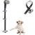 Luckyiren Upgraded Puppy Bells Dog Doorbells for Door Knob/Potty Training/Go Outside-Dog Bells for Puppies Dogs Doggy Doggie Pooch Pet Cat for Dog Lovers-Premium Quality-3 Snaps for Length Adjustment Black