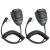 BAOFENG 2 Pack Original UV-5R Mic for Ham Radio Shoulder Speaker Mic Compatible with BaofengBF-F8HP UV-5R UV-5R Plus GT-3 BF-888s can be Used as Police Walkie Talkie Two Way Radio Accessories Black-2Pack