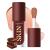 BANGFENG Big Brush Head Hydrating Lip Glow Oil Plumping Lip Tint  Hydrating Lip Gloss Tinted Lip Balm Transparent Lip Care  Long Lasting Nourishing Non-sticky Fresh Texture (Chocolate)