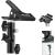 Neewer Photo Studio Heavy Duty Metal Clamp Holder and Cold Shoe Adapter for Clamping Reflector or Mounting Speedlite Flash and Umbrella on Light Stand