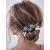 Earent Bride Wedding Turquoise Hair Pins Leaf Hair Accessories Crystal Headpieces Bridal Hair Pieces for Women and Girls(Pack of 2)
