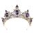Beaupretty Baroque Crown Vintage Rhinestone Amethyst Crown Hair Accessories Wedding Party for Women