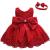 LZH Baby Girls Lace Dress Bowknot Flower Dresses Wedding Pageant Baptism Christening Tutu Gown 0-24 Months 18-24 Months Red