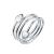 Silver Magnetic Copper Ring for Women and Men Adjustable for Arthritis Pain (Silver)