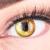 Colored yellow contact lenses Anime Yellow Circle Lenses Heroes of Cosplay strongly opaque without strength with free lentil container 0.0 diopters 8.6 millimeters 14.00 2.0