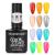 Major Dijit Jelly Gel Nail Polish Set 8ML 12 Colors Blue Red Purple Rainbow Neon Yellow Green Orange Summer Crystal Glass Gel Polish Translucent Soak Off UV Nail Gel Jelly Gels Set
