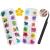 Dried flowers nail sticker 2 box 36 pieces 3d nail art synthetic resin flowers sticker flowers dry nail art dry flowers nail accessories for nail decor diy design with 1 curved tweezer