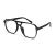 Feizedy retro 70s 80s blue light filter glasses Women without strength men computer glasses with blue light blocking glasses pc gaming glasses B2866 black 54 millimeters