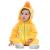 COOKY.D Baby Hooded Rompers Infant Winter Flannel Jumpsuit Pajamas 2-36 Months 12-18 Months Duck