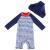UMELOK Baby Boys Swimwear UPF 50 Sun Protection All in One Swimsuit with Snap Bottom (Come with a Sun Hat) 18-24 Months Blue Lighthouse