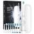 Electric toothbrush for adults with travel case electric electric toothbrush with 8 brush heads 40 000 VPM deep cleaning 5 modes (3-white with travel case) 3-white 1 piece (1 Pack)