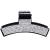 Women Elegant Full Rhinestone Crystal Hair Clip Acrylic Jaw Clip Hairpin Hair Claw Hair Accessories (Black - B)