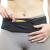 3 Pocket Adjustable Running Belt Waist Pack, Fanny Pack For Working Out With Sweat Resistant Backing, Holds All iPhone Models Black/Black Small/Medium