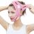 VIKSAUN Facial Strap Tape Double Chin Reducer V-Line Chin Cheek Lift Up Band Facial Lifting Belt Anti Wrinkle Lifting Chin Correction Belt Strap for Women Men (Pink)