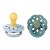 BIBS Boheme Soother 2-Pack. BPA Free Dummy Pacifier Symmetrical Nipple. Natural Rubber Latex Made in Denmark. 0-6 Months (Pack of 2) Baby Blue/Island Sea