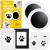 Paw print Set Dog Cat Taricor Baby Footprint Set 2PCs Footprint Baby with 2 photo frames 4 cards without contact with color baby handprint and footprint gift for pets 2 pieces (1 pack)