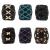 Yeshan Magic Hair Side Combs for Women Wood Beaded Stretch Double Hair Side Combs Clips Bun Maker Hair Accessories Pack of 6 No9(Mixed 6 colors)