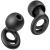 Link Dream Ear Plugs for Sleep Silicone Earplugs for Sleeping 28dB Noise Cancelling Soft and Reusable Hearing Protection for Snoring Flights Concerts Noise Sensitivity - S/M/L (Black) Se11-black