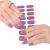 16 PCs gel nail polish stickers purple gel nail ticker Full wraps nail sticker Cured gel nail strips gel nail sticker for women girls decoration (BSG-0299-Lila)