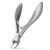 FERYES Toenail Clippers for Thick Nails Toe Nail Clipper for Ingrown Hard Toenails Professional Podiatrist Heavy Duty Toenail Scissors for Seniors Women Men Silver Silver type1