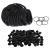 Rubber Bands and Grommets Nipples - Usiriy 400Pcs Rubber Bands and Grommets Nipples Elastic Rubber Loops Grommets Nipples Stretchable Black