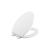 Kohler K-20110-0 Brevia Elongated Toilet Seat with Grip-Tight Bumpers, Quiet-Close Seat, Quick-Attach Hardware, White White Elongated Toilet Seat Quiet-Close