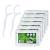Dental flowed 300+40 pieces of dental floss sticks toothpick stick tooth wire dental care interdental flossers with y-shaped design disposable tooth silk tooth cleaning sticks from yuede (6x50+40pcs) (white)