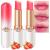 evpct 2Pcs Strawberry Tinted Lip Balms PH Lip Color Changing Lipstick Balm Stain Gift Set Queen for Women Girls Korean Mood Long Lasting Color Change Light Pink Lipstick Lip Tint Plumper Gloss 2 Count (Pack of 1) 2Pc Str...