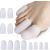 Echify Gel Toe Caps - 12 PCS Breathable Toe Protectors Sleeve Bunion Pads Cushion Big Toe Guards - Silicone Toe Covers for Protection of Ingrown Toenails Corns Calluses Blisters White S/M/L-12pcs White