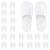 Frcctre 20 Pairs Disposable Slippers  Open Toe Comfortable Cotton Disposable Spa Slippers  Bulk Unisex Non-Slip Disposable Guests Slippers for Home Hotel Travel Train Use  White