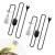 CPROPC 2PCs heat lamp STUTION Ceramic for reptiles heating lamp frame with switch 1.8m cable and plug lizard turtle UV porcelain version 360 rotatable not dimmable no bulb heating lamp version x 2