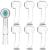 GEKERCHIP 6 pieces of toothbrush covers electric toothbrush cap for traveling dustproof non-toxic for oral-B toothbrush travel toothbrush protective cap (transparent) 6Pack