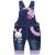 KIDSCOOL SPACE Baby Girl Jean Overalls Toddler Denim Cute 3D Bunny Outfit 2-3 Years Blue-1301