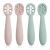 Pandaear 4er Set Learning spoon for baby starter Breit opener Feeding spoon Babyl opened silicone dining spoon soft flexible children cutlery bpa-free for infant child toddler from 4 months
