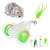 PETTOM Cat Toys Interactive for Indoor Cats Smart Cat Mouse Toy with Colour-Changing LED Lights Wheels Activated Cat Chase Toys for Kittens with Two Speed Modes- USB Rechargeable Adjustable speed