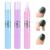 3x pack of nail polish distance pens with cotton heads nail art manicure correction pencils nail polish correction pen with 9 interchangeable replacement tips nail polish remover (purple+blue+pink))