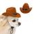 AWOCAN Pet Dog Cowboy Hat Cosplay Cap Puppy Pet Dog Cat Holiday Costume Pet Party Decoration