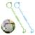 Vicloon Silicone Toy Clip 2Pcs Toy Safety Straps Food Grade Silicone Pacifier Clips Sippy Cup Strap Adjustable Stroller Pacifier Strap Hanging Toys Baby Toy Anti Drop Chain (Blue/Green)
