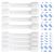 BABYGO Child Safety Straps 8X Premium Baby Proofing Door & Cupboard Locks | 30 Second Install | No DIY | Smart Unlock - White Child Safety Straps White