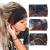Gortin 3 Pack Boho Wide Headbands African Style Turban Head Bands Leopard Stretch Knotted Head Wraps FloralElastic Yaga Hair Bands Outdoor Sweatbands Fashion Hair Accessory for Black Women and Girls (Set 6)