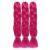 WOME Jumbo Braiding Hair Extension 3pcs/Lot Braiding Hair 100g/pc Pure Color Synthetic Crochet Braids Hair(24Inch,Rosy) 24 Inch (Pack of 3) 13 Rosy