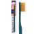 Royal Denta Gold Super soft toothbrush extra switch for sensitive teeth and gums dual length bristle for interdental cleaning gold particles to avoid bacteria coral red green metallic