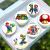 24 x Pre-Cut Super Mario 2 Edible Stand up Wafer Paper Cupcake Toppers Cake Decorations Birthday Party