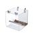 Gurecod Automatic bird feeding No Mess Bird Cage Pet Feder Seed Food Container for Sittich Canary Bird Nymphseittich Papagei Fink Canary Bird Acryl (16x16x16cm)