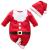 Hifot My First Christmas Baby Girl Boy Romper Christmas Outfits Newborn Long Sleeve Jumpsuit + Hat Infant Clothes Set Red 6-9 Months