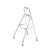 Drive Medical Side Style Hemi One Arm Walker, Chrome, Adult